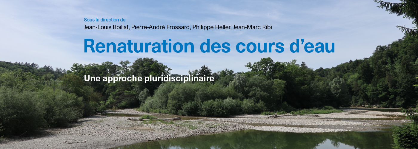 Illustration du carrousel pour le livre Renaturation des cours d'eau