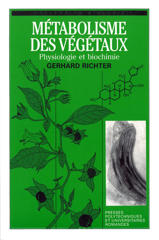 Métabolisme des végétaux  - Gerhard Richter - EPFL Press